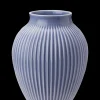 - vase H 20 cm ripple lavender^Knabstrup Keramik Outlet