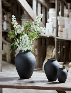 - vase H 12.5 cm black^Knabstrup Keramik Discount
