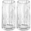 - Plastik Glas - Superglas Club No. 8 - Transparent - Sæt af 2 stk.*Koziol Sale