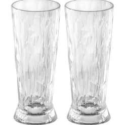 - Plastik Glas - Superglas Club No. 10 - Transparent - Sæt af 2 stk.^Koziol New