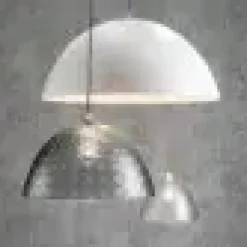 - Stella Silk lampe - Transparent grå - medium*Koziol New