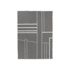 - Architecture Throw, Sort Melange/Off-White^Kristina Dam Clearance