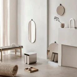 - Opbevaring - Medium Curved Box - Burnt Brown*Kristina Dam Online