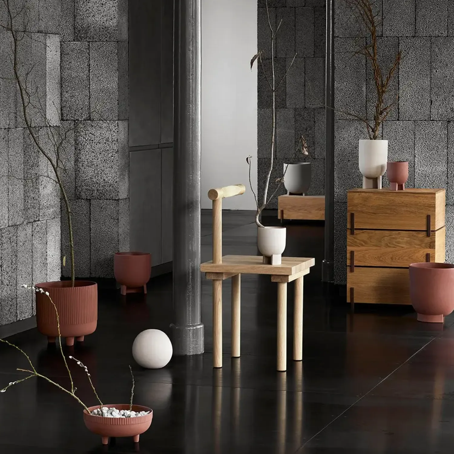 - Urtepotte - Bowl - Grey - L^Kristina Dam Hot