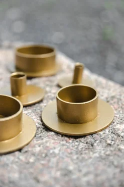 Kunstindustrien - Circle lysestage Ø5 cm - Guld^