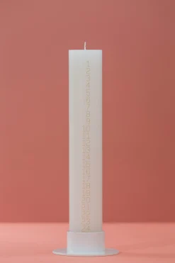 - Kalenderlys - Guld tal - 5 x 30 cm^Kunstindustrien Discount