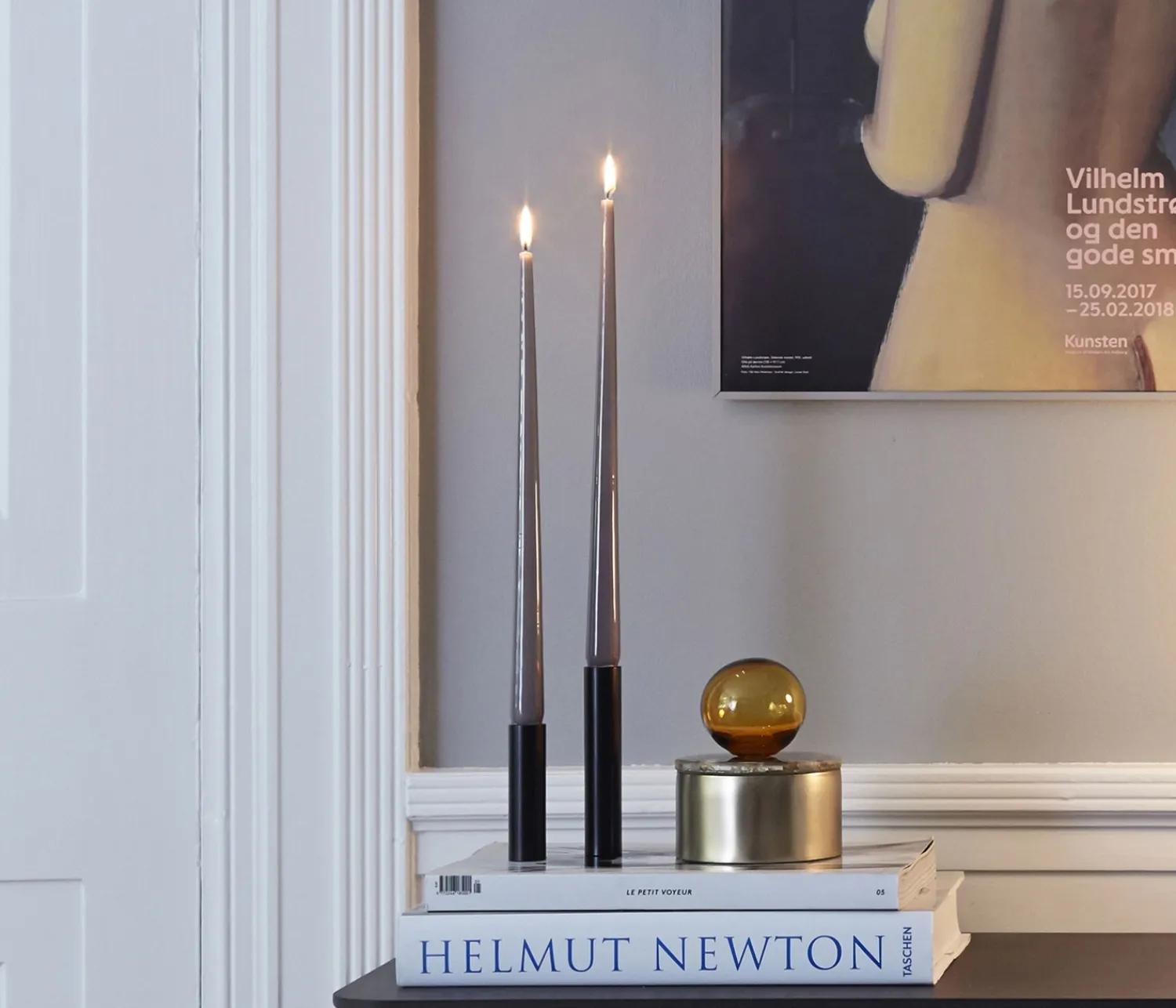 - Slim Light Lysetage - Sort - Højde 14 cm^Kunstindustrien Clearance