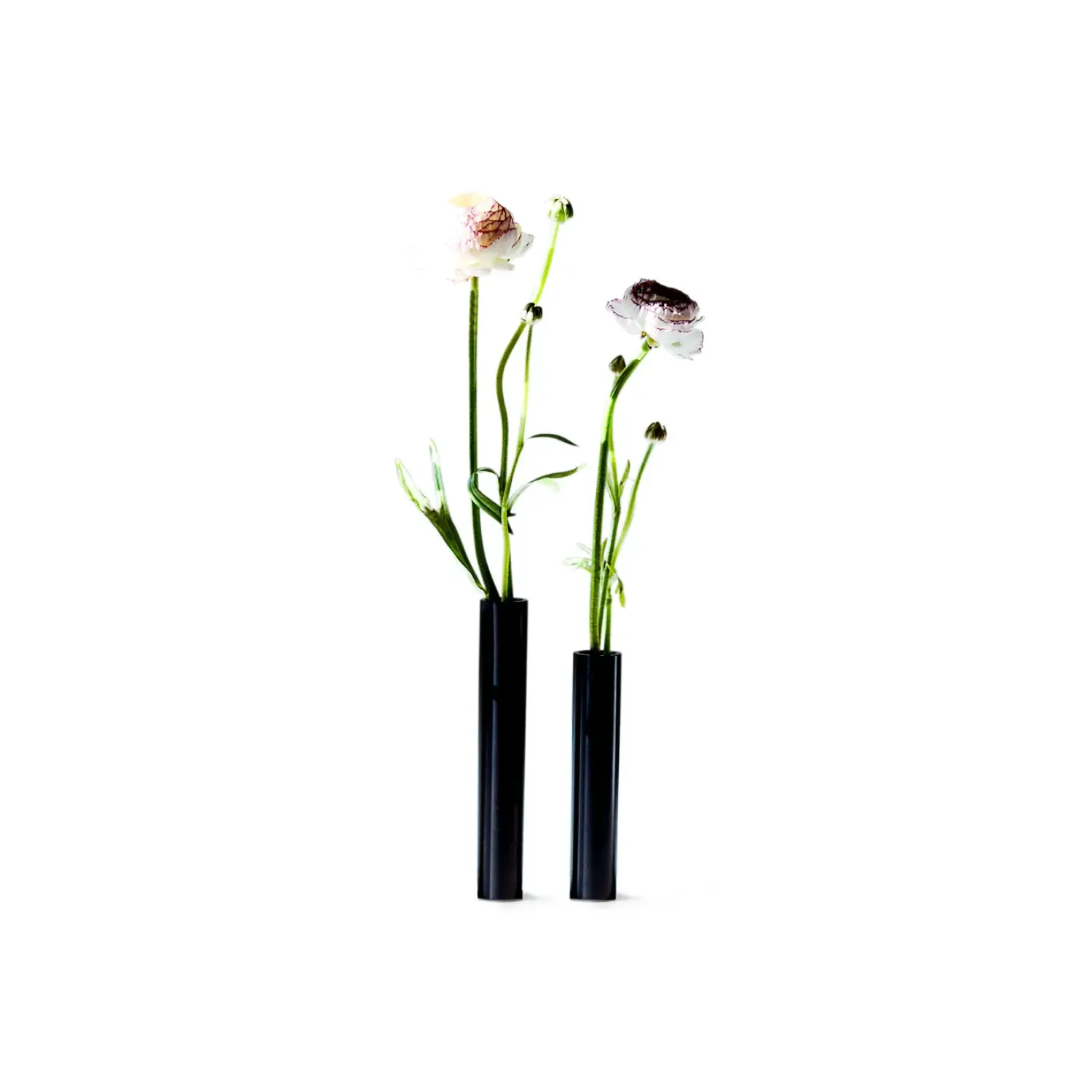 - Slim Vase - Sort - Højde 14 cm^Kunstindustrien Hot