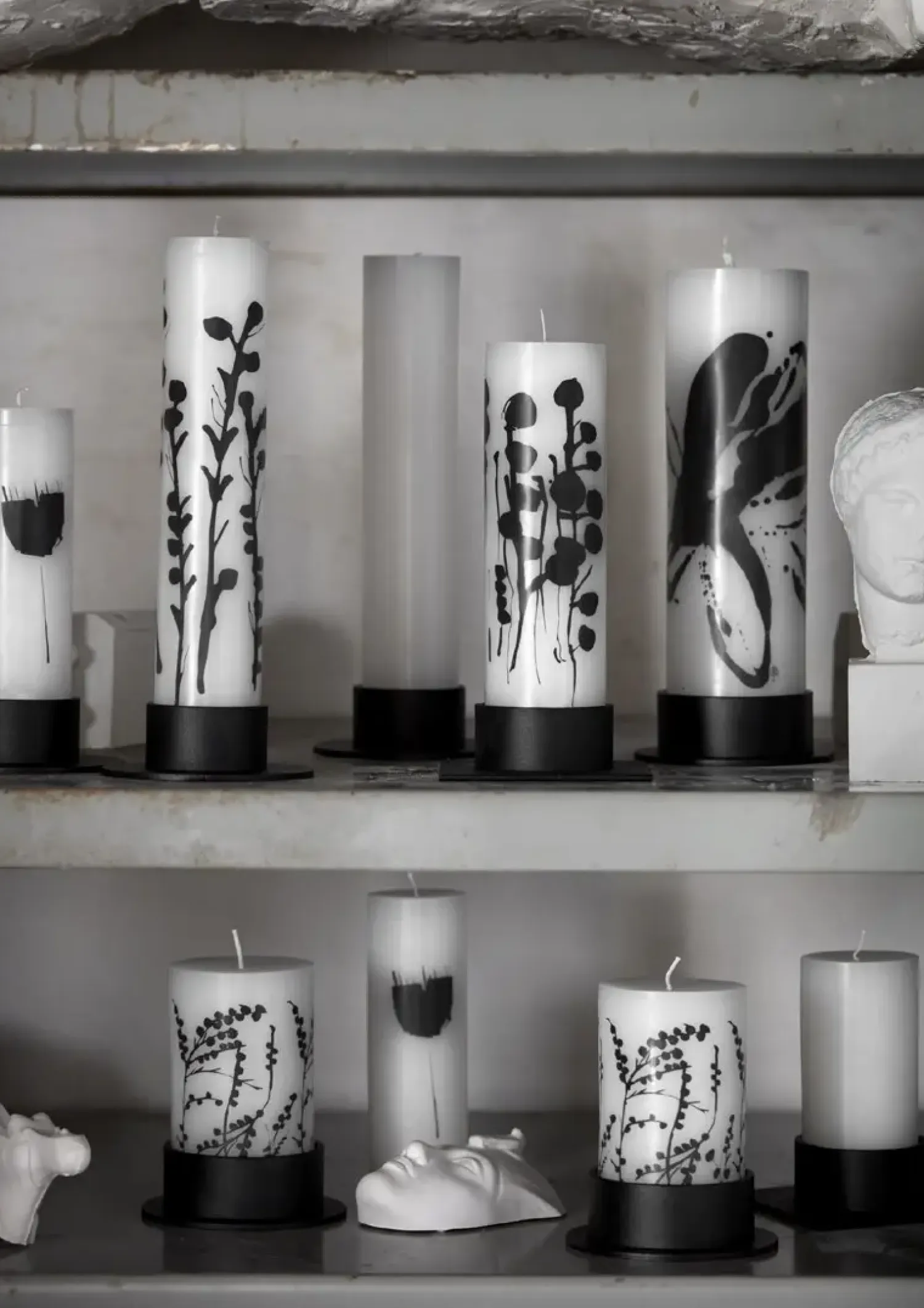 Kunstindustrien - Square lysestage Ø5 - Sort* New