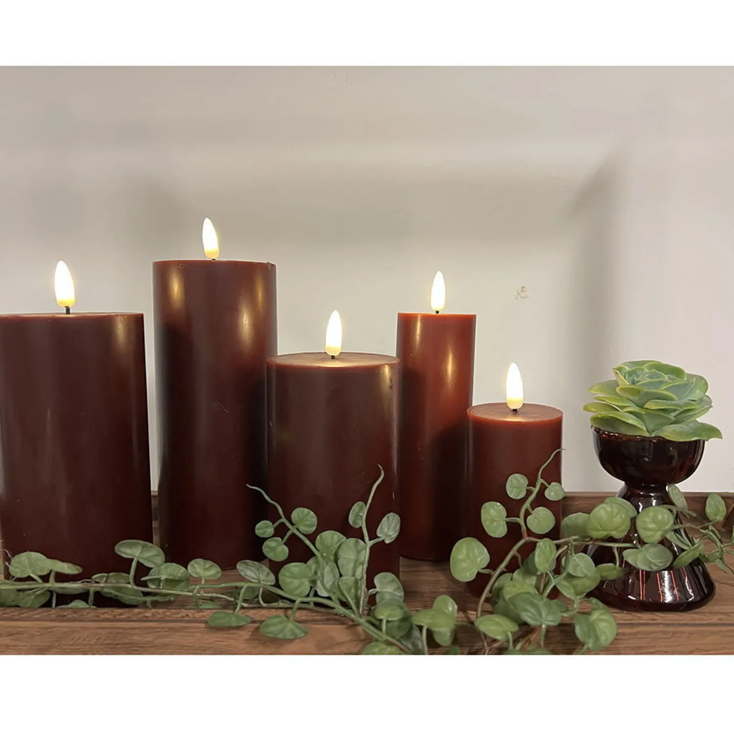 - LED Bloklys Modern - Bordeaux*La Vida