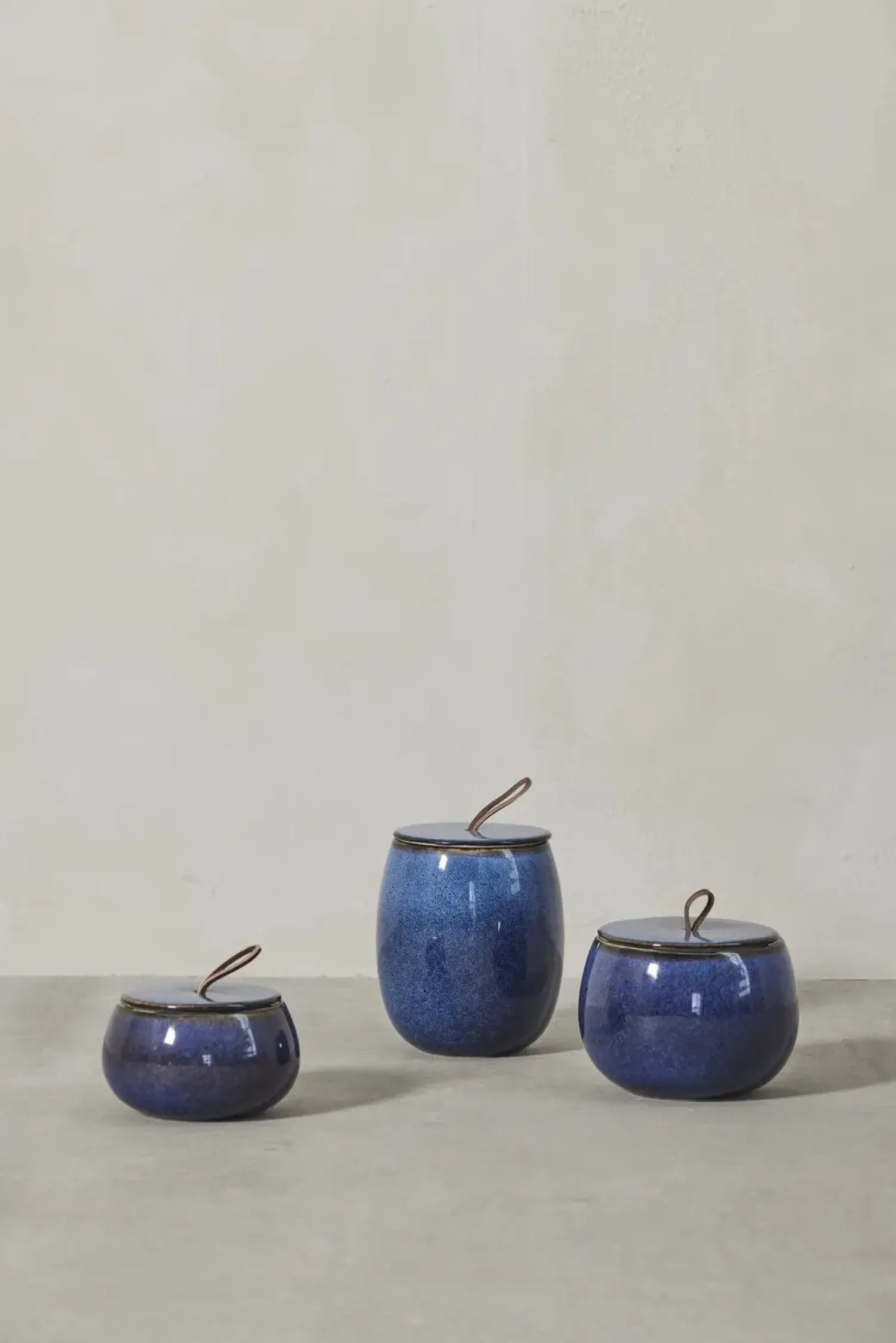 - Amera krukke H16 cm. blå^Lene Bjerre Online