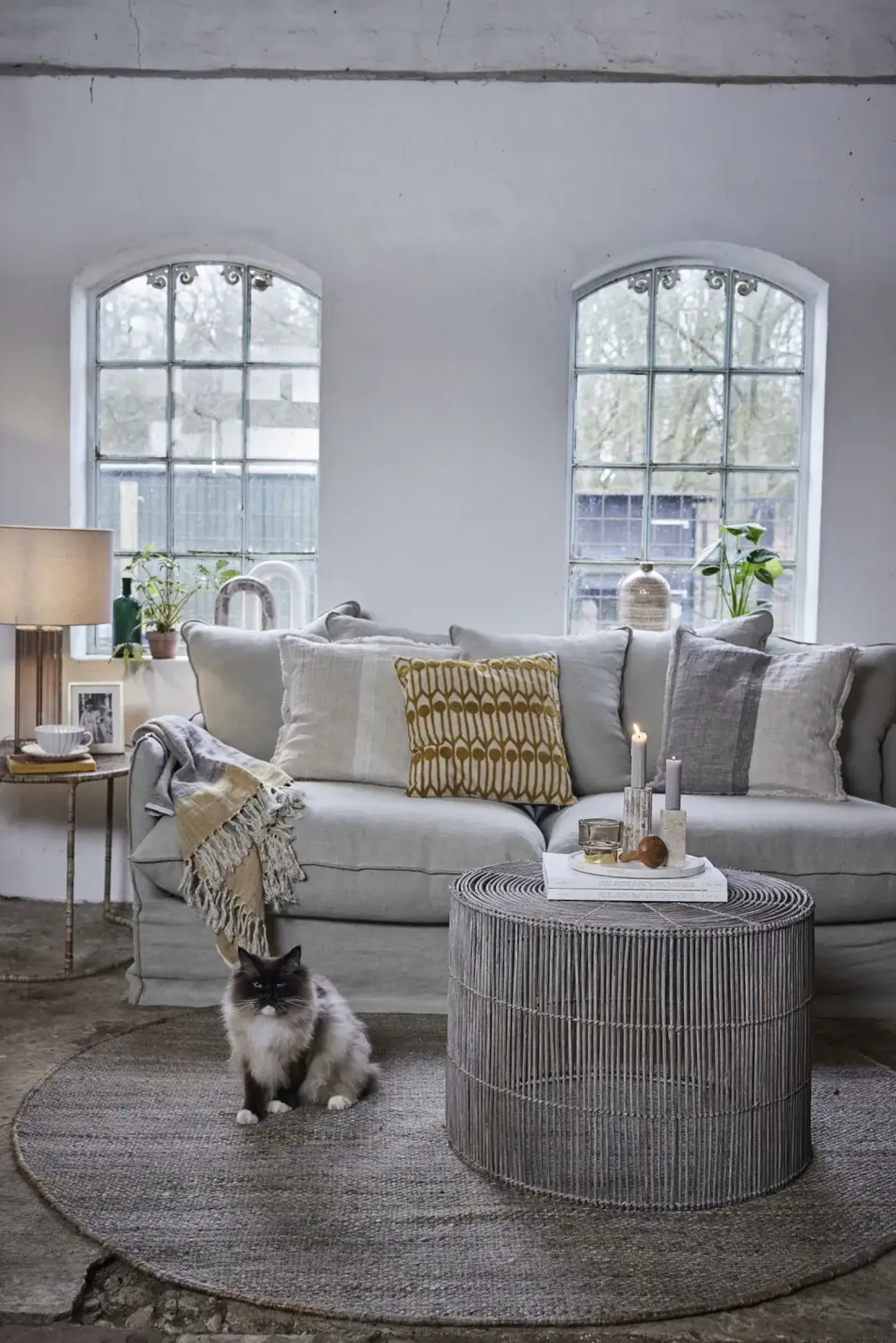 - Ana plaid grå 170x130*Lene Bjerre Sale