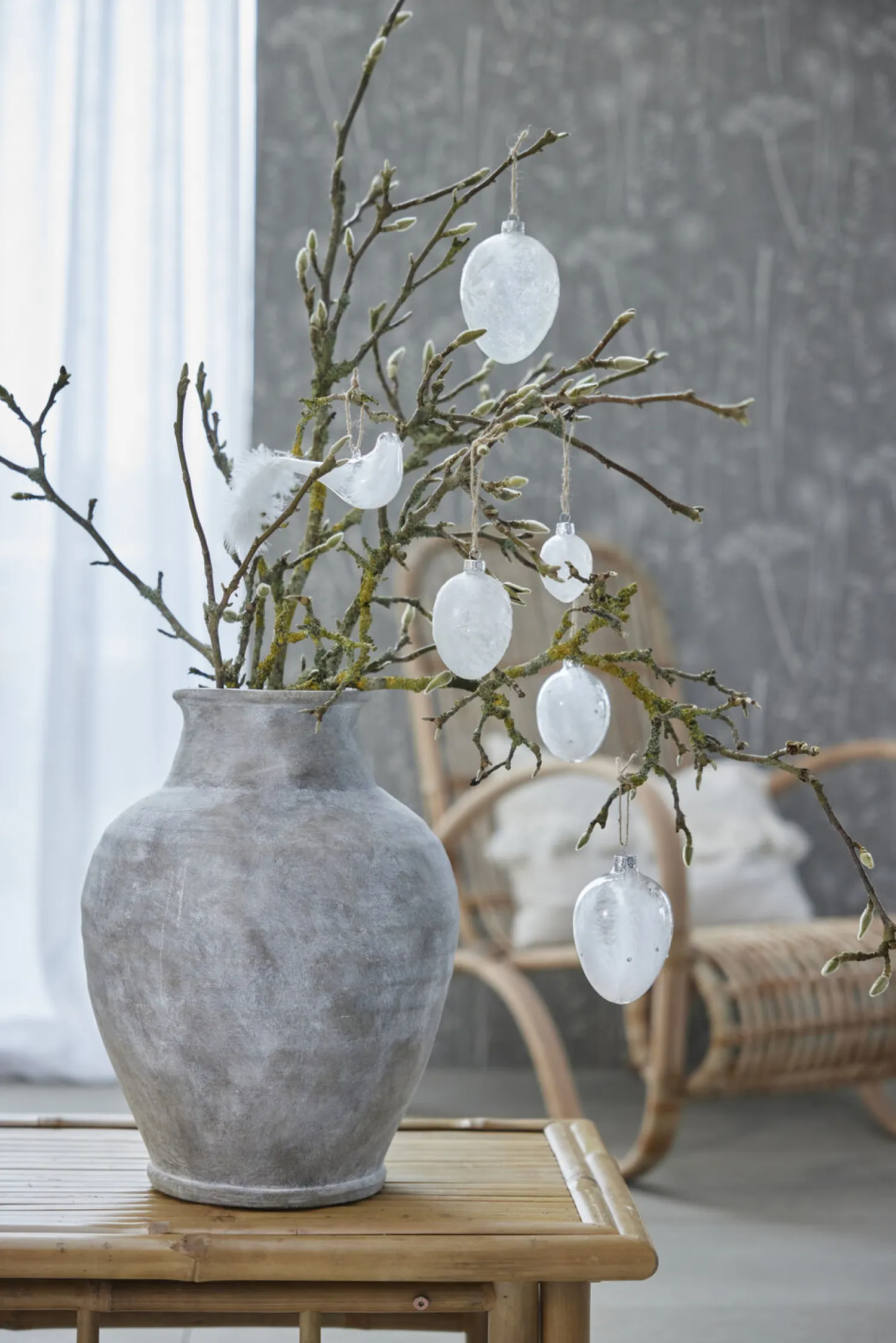 - Anna vase H40,5 cm. antik grå^Lene Bjerre Hot