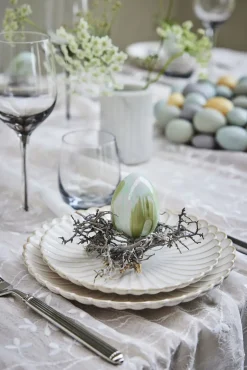 - Camille frokosttallerken 20,5x20,5 cm. råhvid*Lene Bjerre