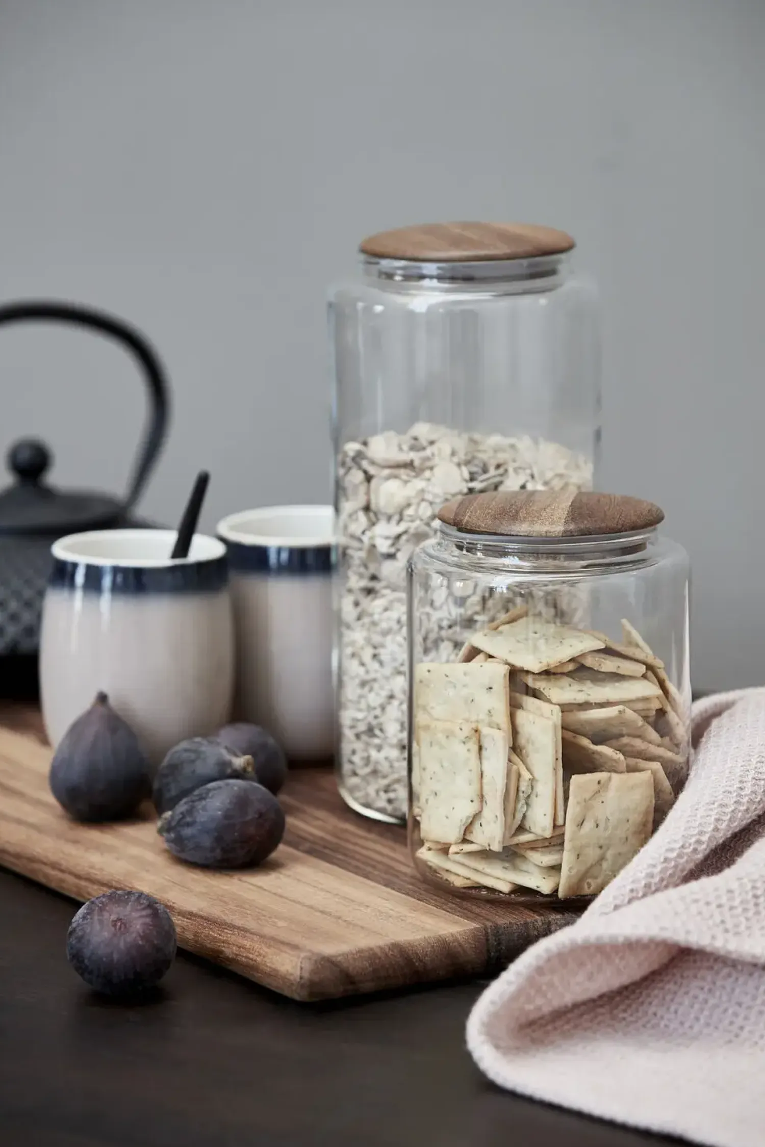 - Cristella krukke H15 cm. transparent^Lene Bjerre