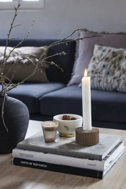 - Dormia stage/fyrfadsstage H6,3 cm. gyldenbrun*Lene Bjerre Online