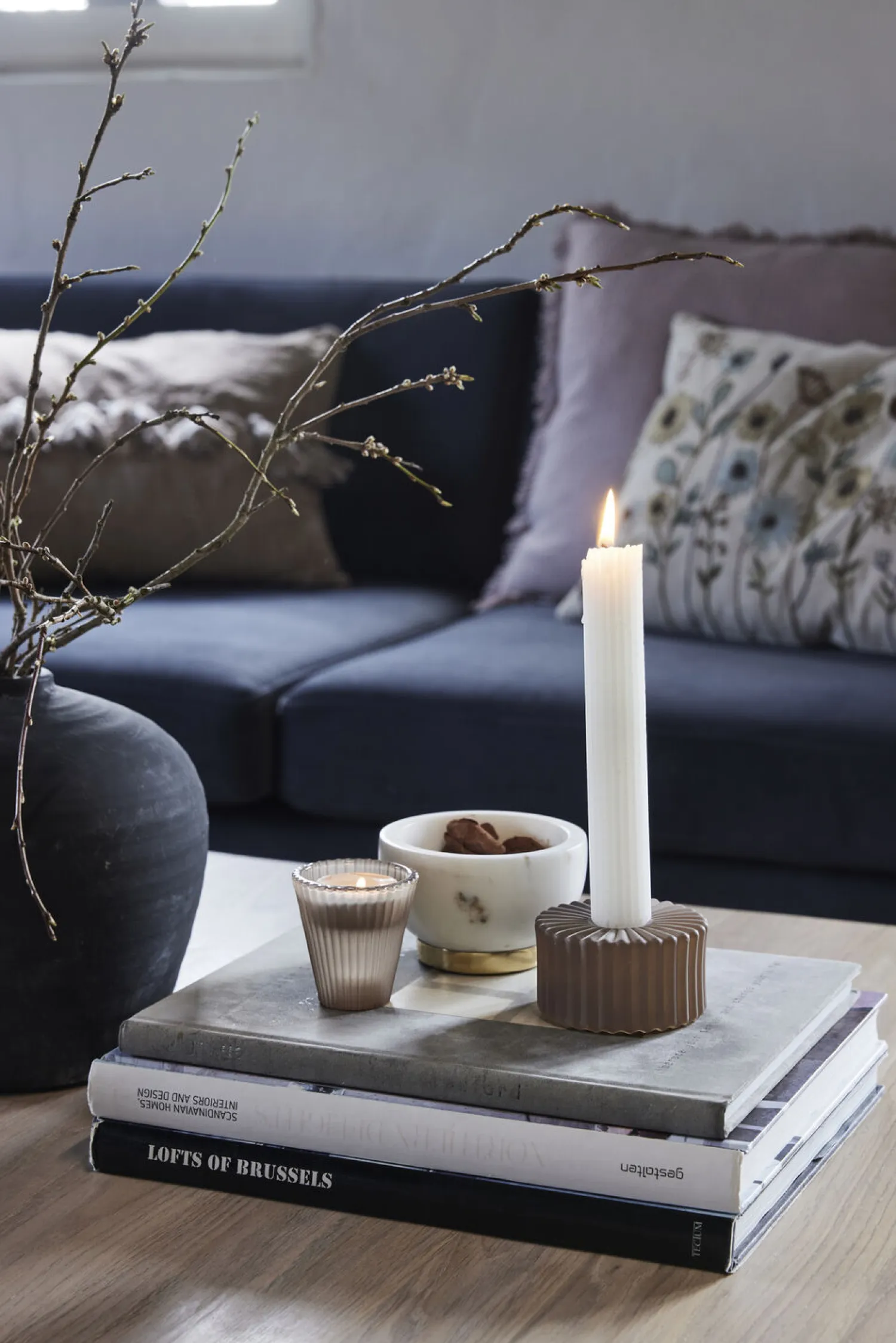 - Dormia stage/fyrfadsstage H6,3 cm. gyldenbrun*Lene Bjerre Online