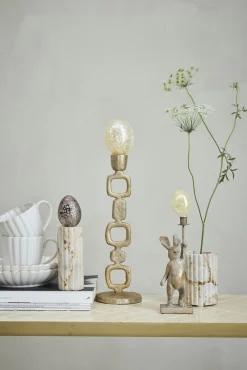 - Eliana lysestage 12,5 cm. sand marmor^Lene Bjerre Best