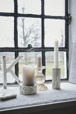 - Eliana lysestage 12,5 cm. sand marmor^Lene Bjerre Best