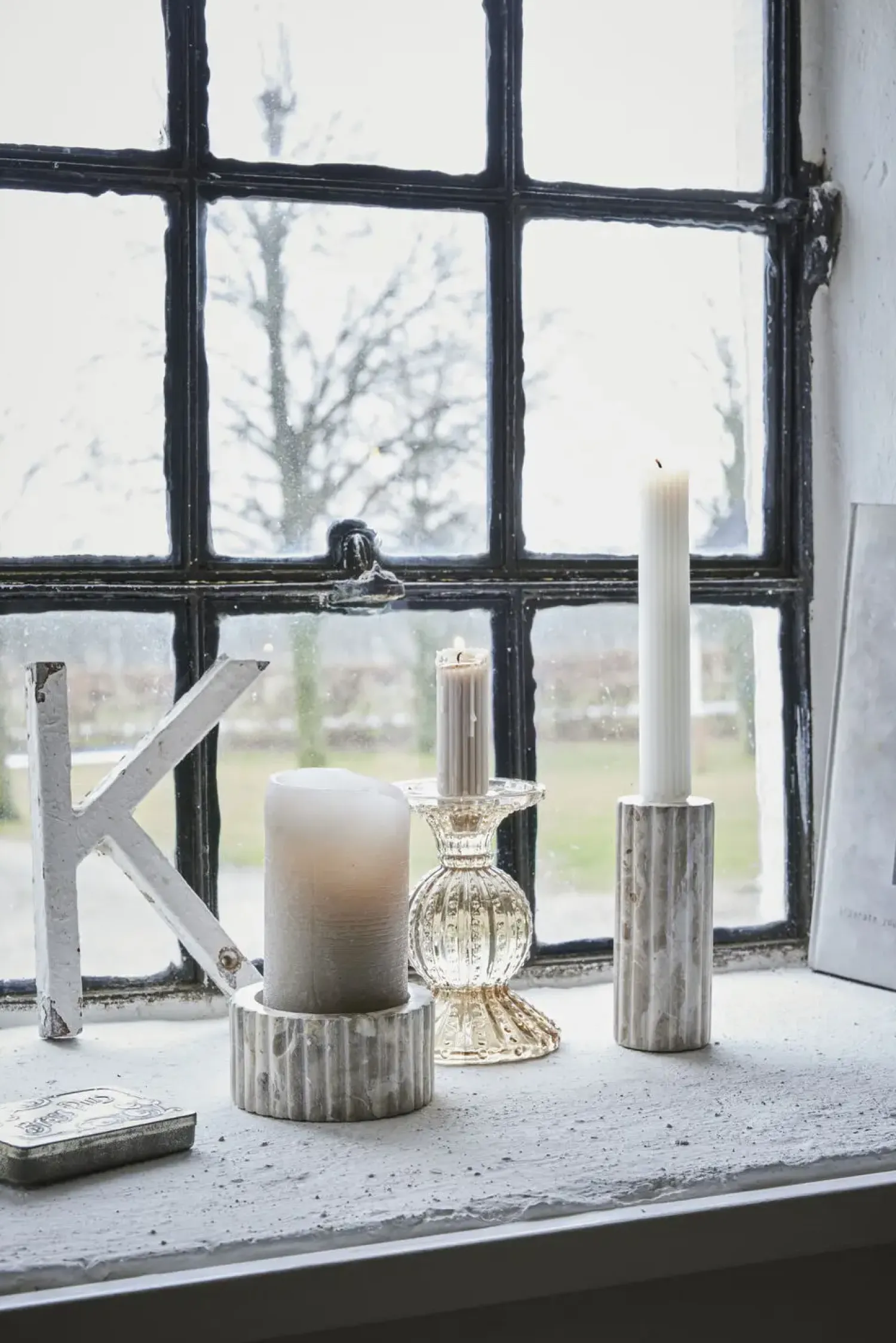 - Eliana stage til bloklys 5 cm. sand marmor^Lene Bjerre Best