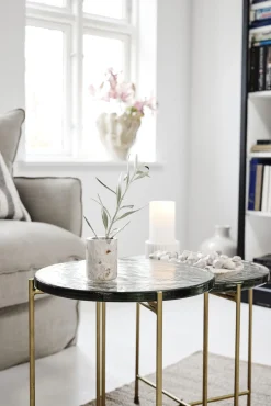 - Eliana stage til bloklys 5 cm. hvid marmor*Lene Bjerre