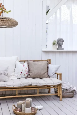 - Eliana stage til bloklys 10 cm. hvid marmor*Lene Bjerre Online