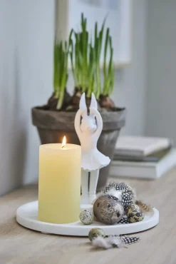 - Ellia marmorfad Ø25 cm. hvid^Lene Bjerre Discount