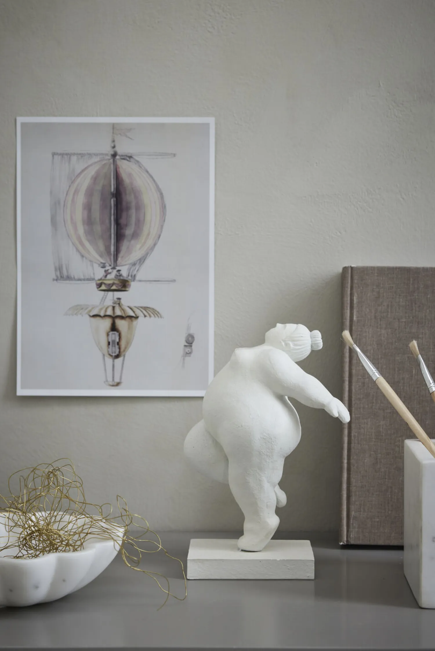 - Ellia Marmorskål Ø20 cm. hvid^Lene Bjerre