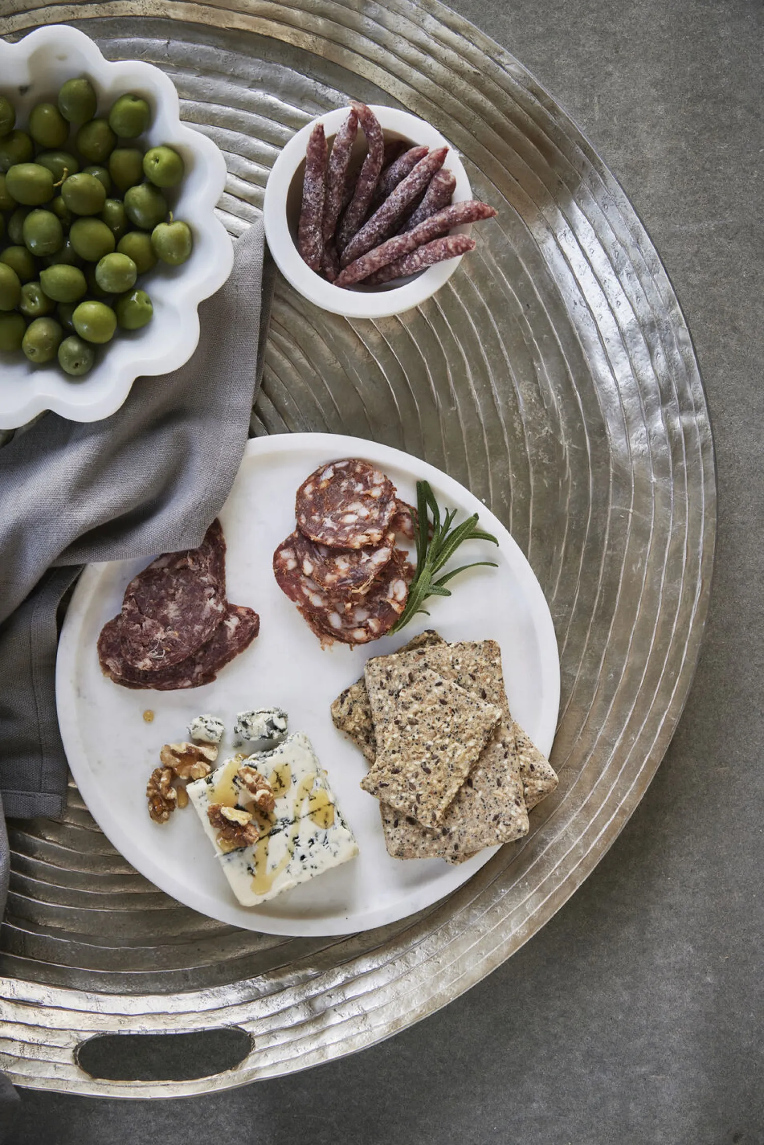 - Ellia Marmorskål Ø20 cm. hvid^Lene Bjerre