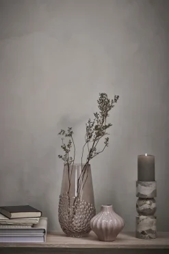 - Ellia Marmor lysestage H23 cm. sand^Lene Bjerre