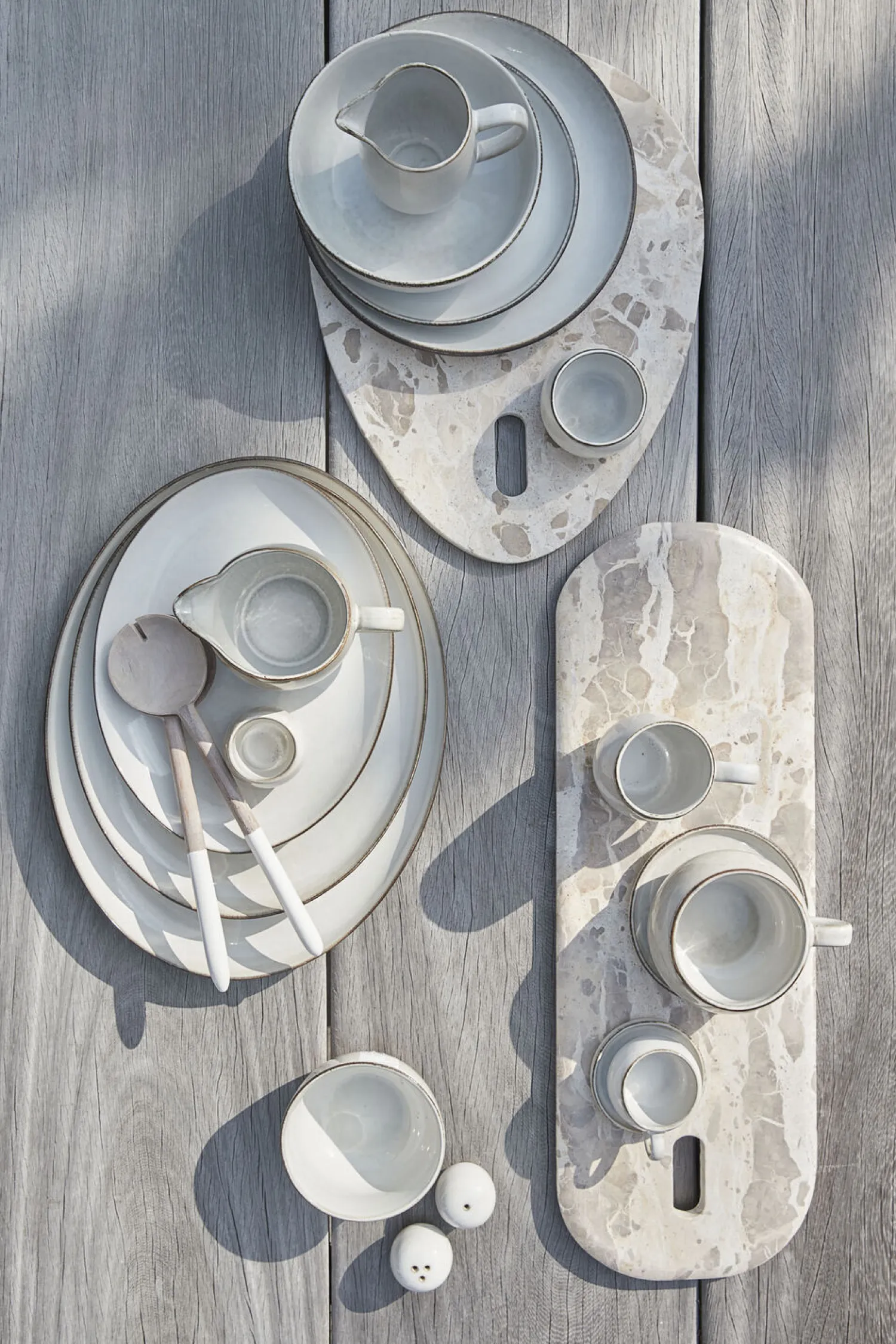 - Ellia skærebræt 40X30 sand Marmor^Lene Bjerre Outlet