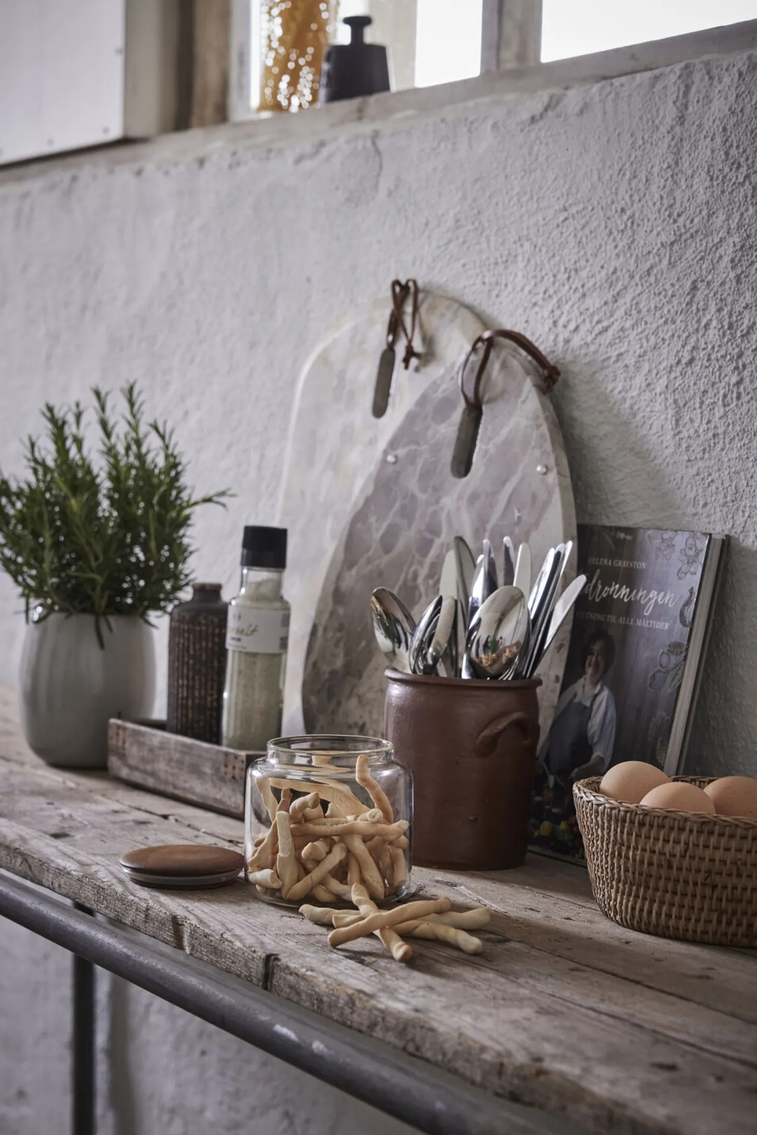 - Ellia skærebræt 40X30 sand Marmor^Lene Bjerre Outlet