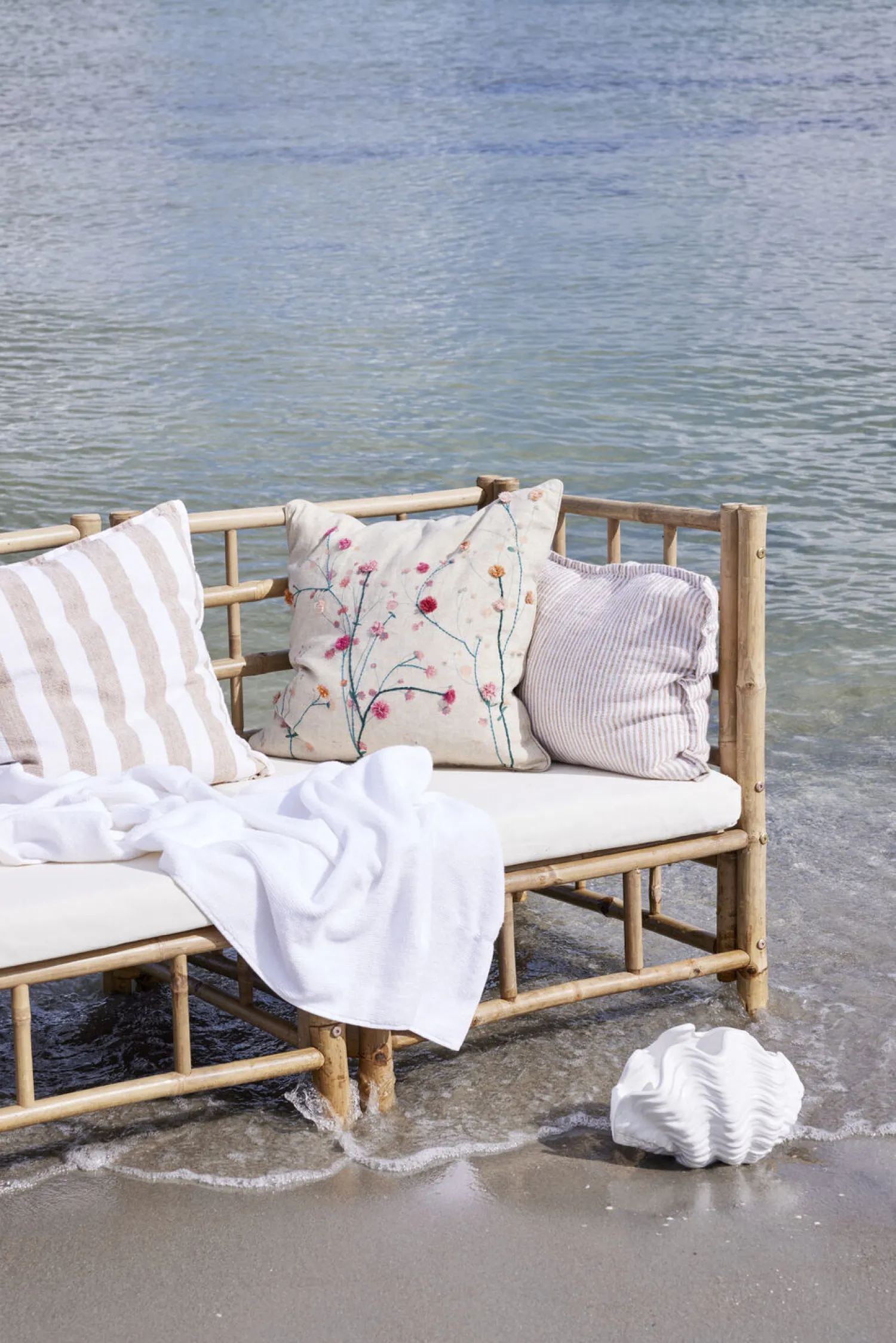 - Fiona pude 50x50 cm. gyldenbrun^Lene Bjerre Outlet