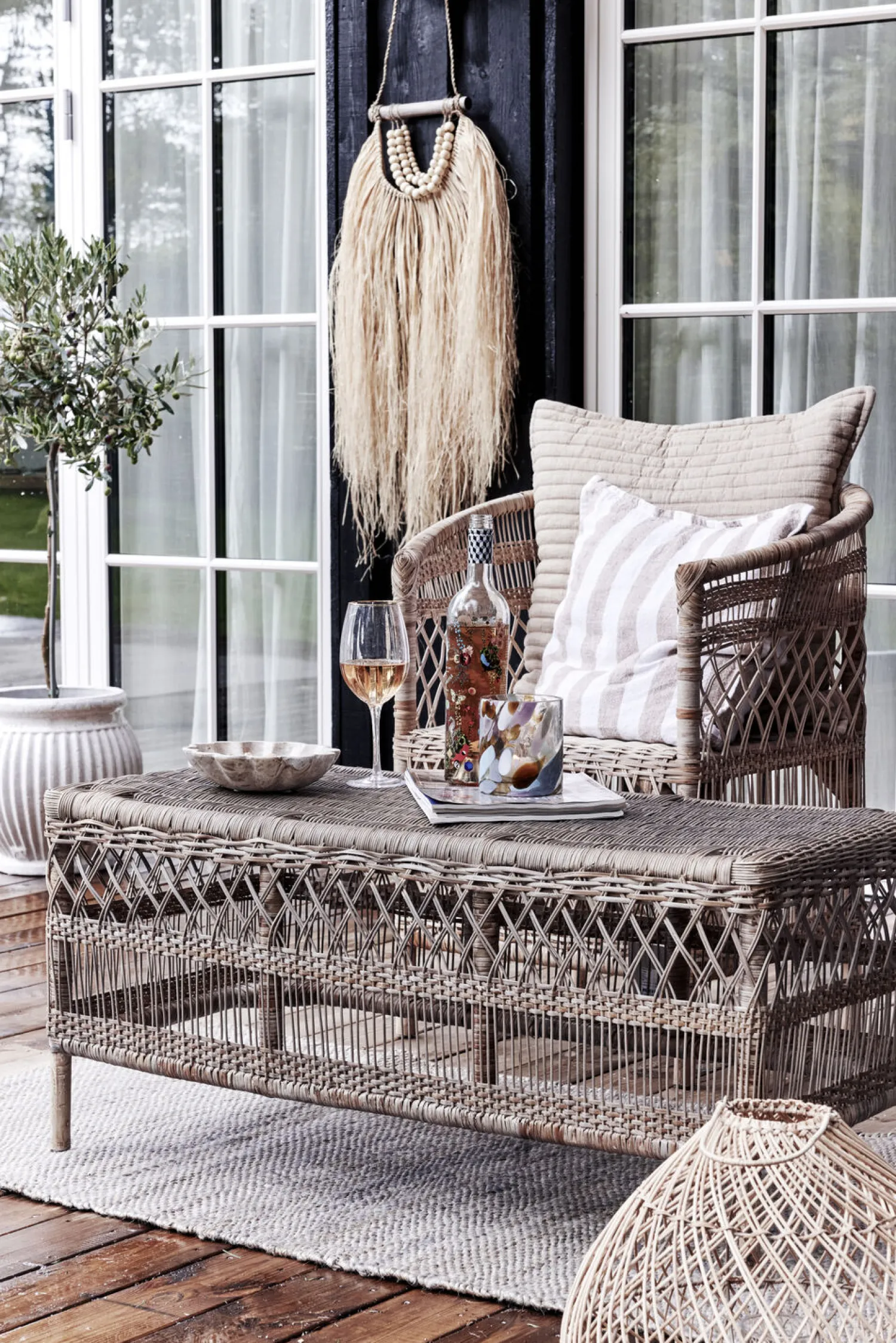 - Fiona pude 50x50 cm. gyldenbrun^Lene Bjerre Outlet