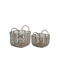 - Harper kurvesæt 18x18 cm. Natur*Lene Bjerre Discount