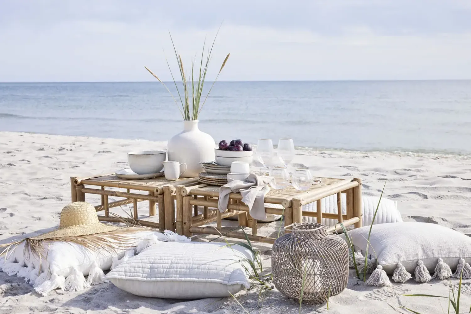 - Harper lanterne 40x40 cm. Natur flet*Lene Bjerre Outlet