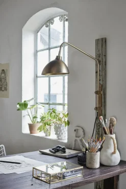 - Laura opbevarings æske guld 17,5x13 H4,5^Lene Bjerre Online