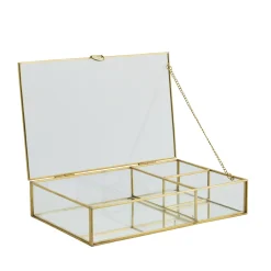 - Laura opbevarings æske guld 25x16,5 H5,3^Lene Bjerre Hot