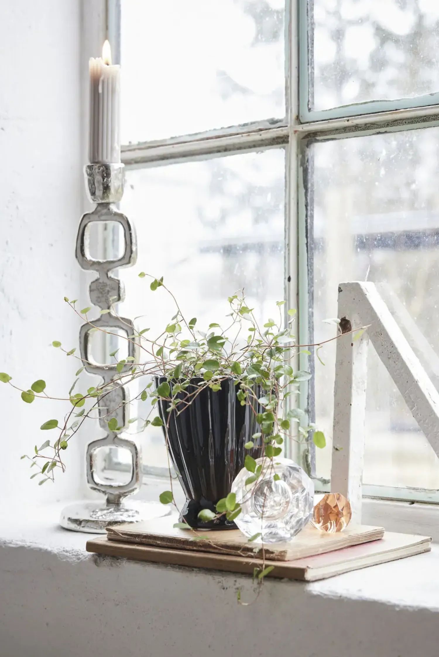 - Lavillia lysestage H40,5cm sølv^Lene Bjerre Hot