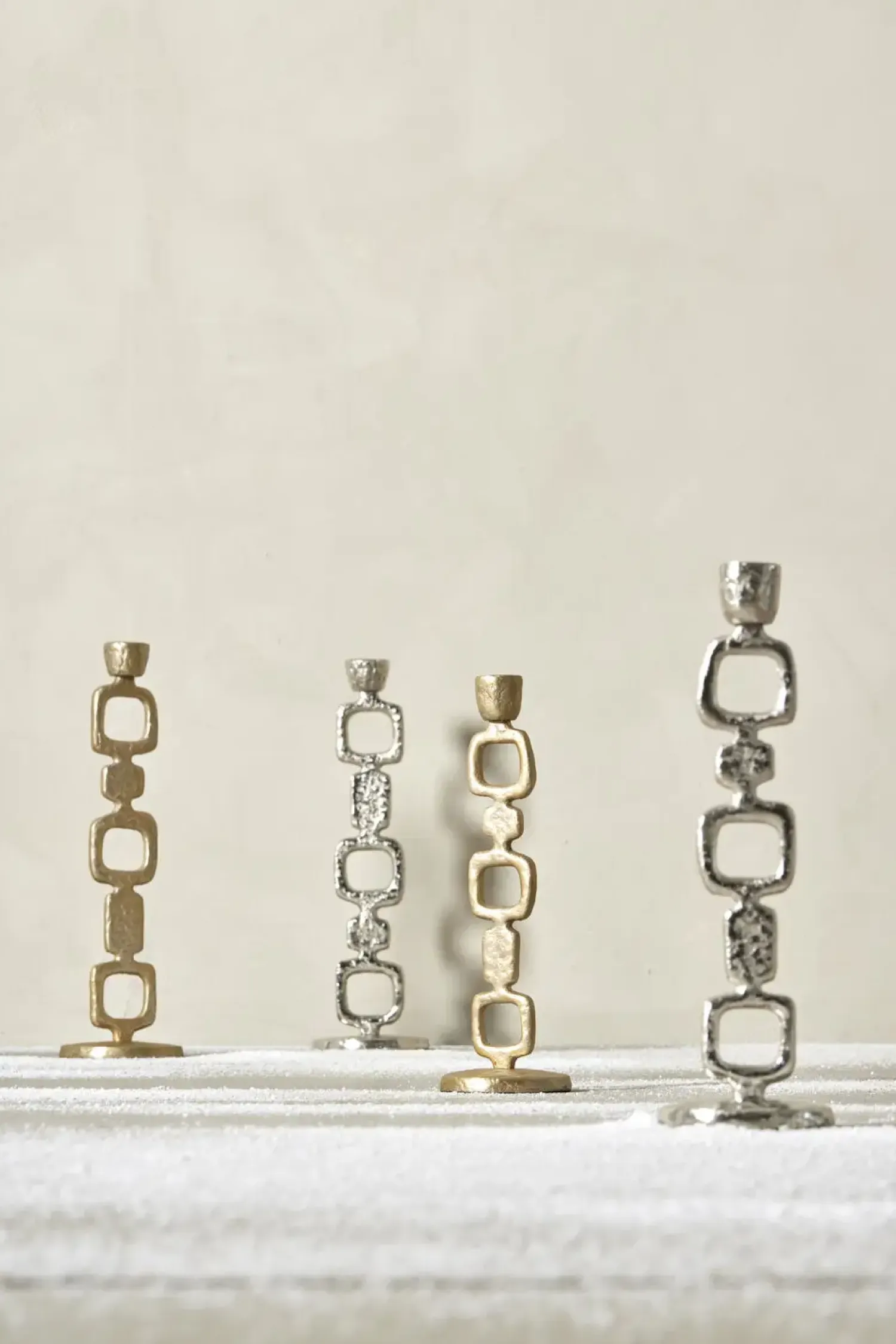 - Lavillia lysestage H40,5cm sølv^Lene Bjerre Hot