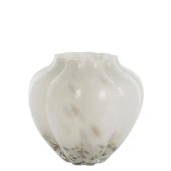 - Mara glasvase 23x24,5 cm. sølvgrå^Lene Bjerre Outlet