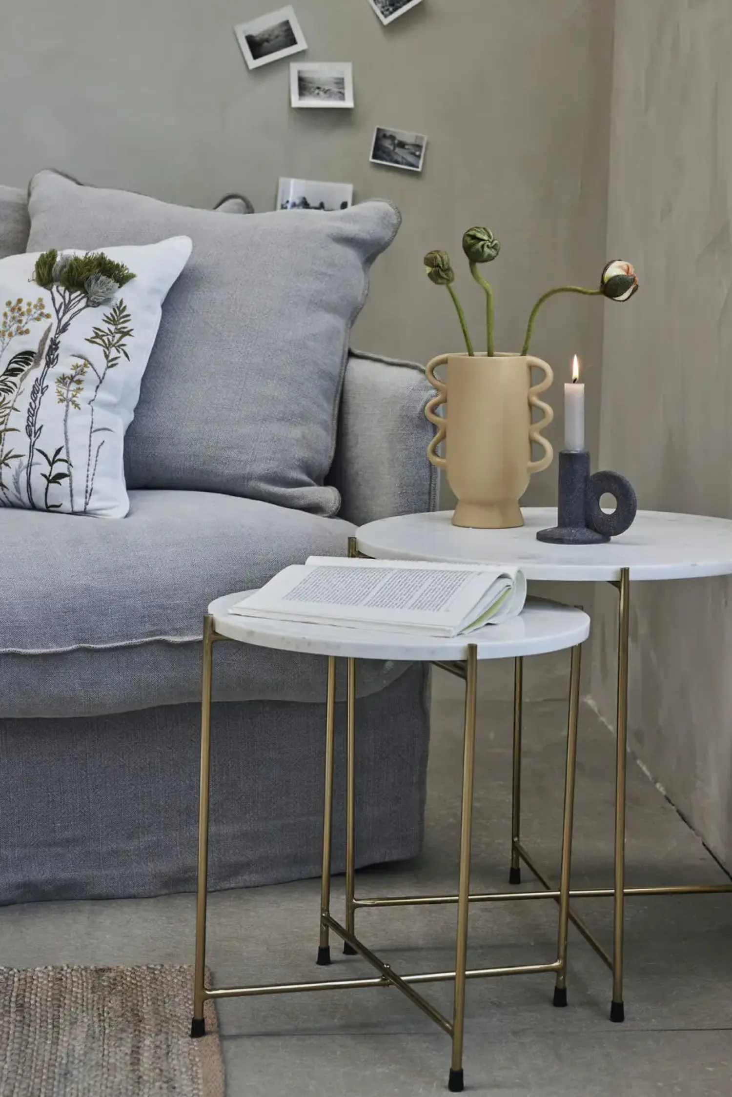 - Marmilla sofaborde sæt marmor hvid*Lene Bjerre Sale