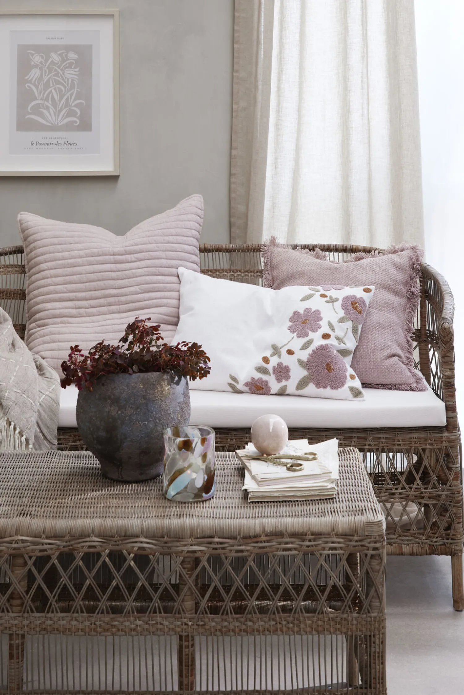 - Milenne dekoration Ø13 cm. pudder^Lene Bjerre Discount