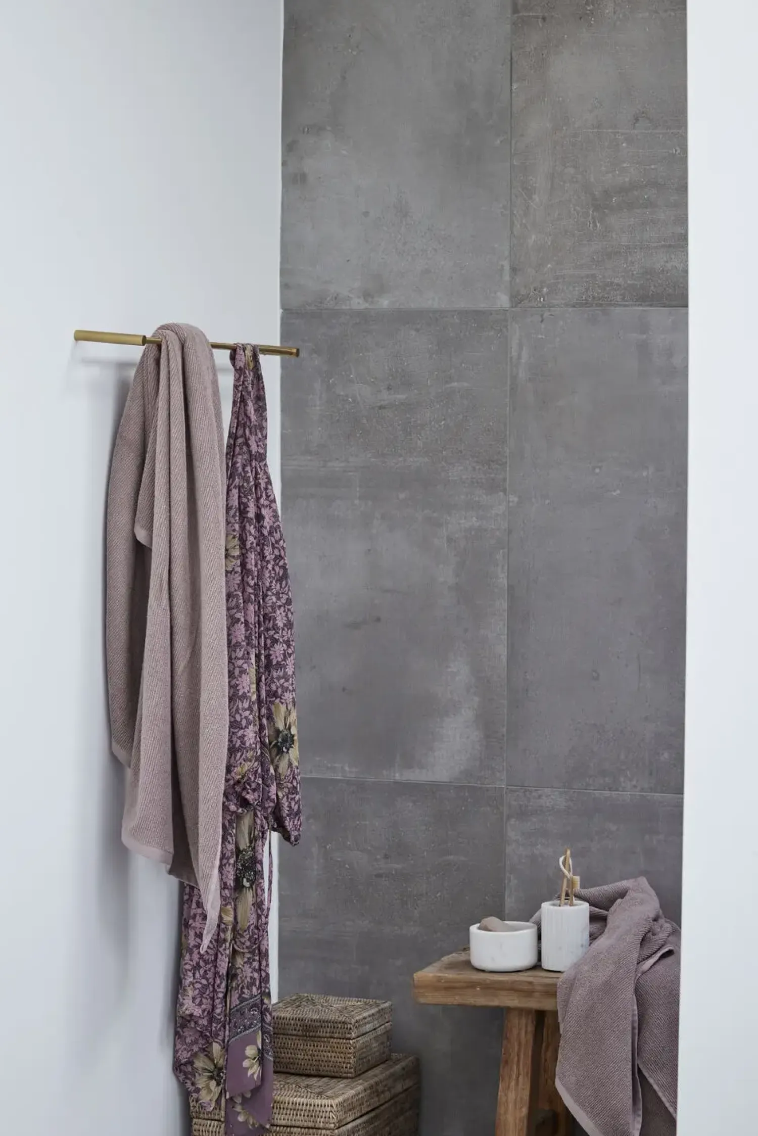 - Norah æske m. låg 40x25 cm. Natur*Lene Bjerre Hot