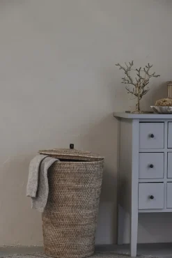 - Norah vasketøjskurv 70 cm. høj natur^Lene Bjerre Discount