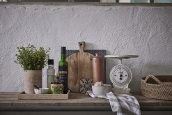 - Olivia mundserviet 40x40 cm. beige stribet*Lene Bjerre Outlet