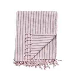 - Olivia plaid 170x130 cm. rød stribet^Lene Bjerre Sale