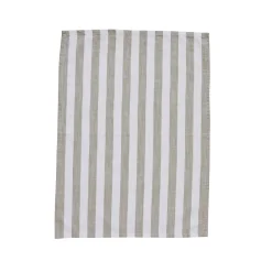 - Olivia viskestykke 70x50 cm. beige stribet*Lene Bjerre New