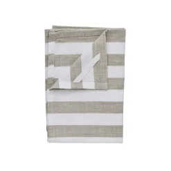 - Olivia viskestykke 70x50 cm. beige stribet*Lene Bjerre New