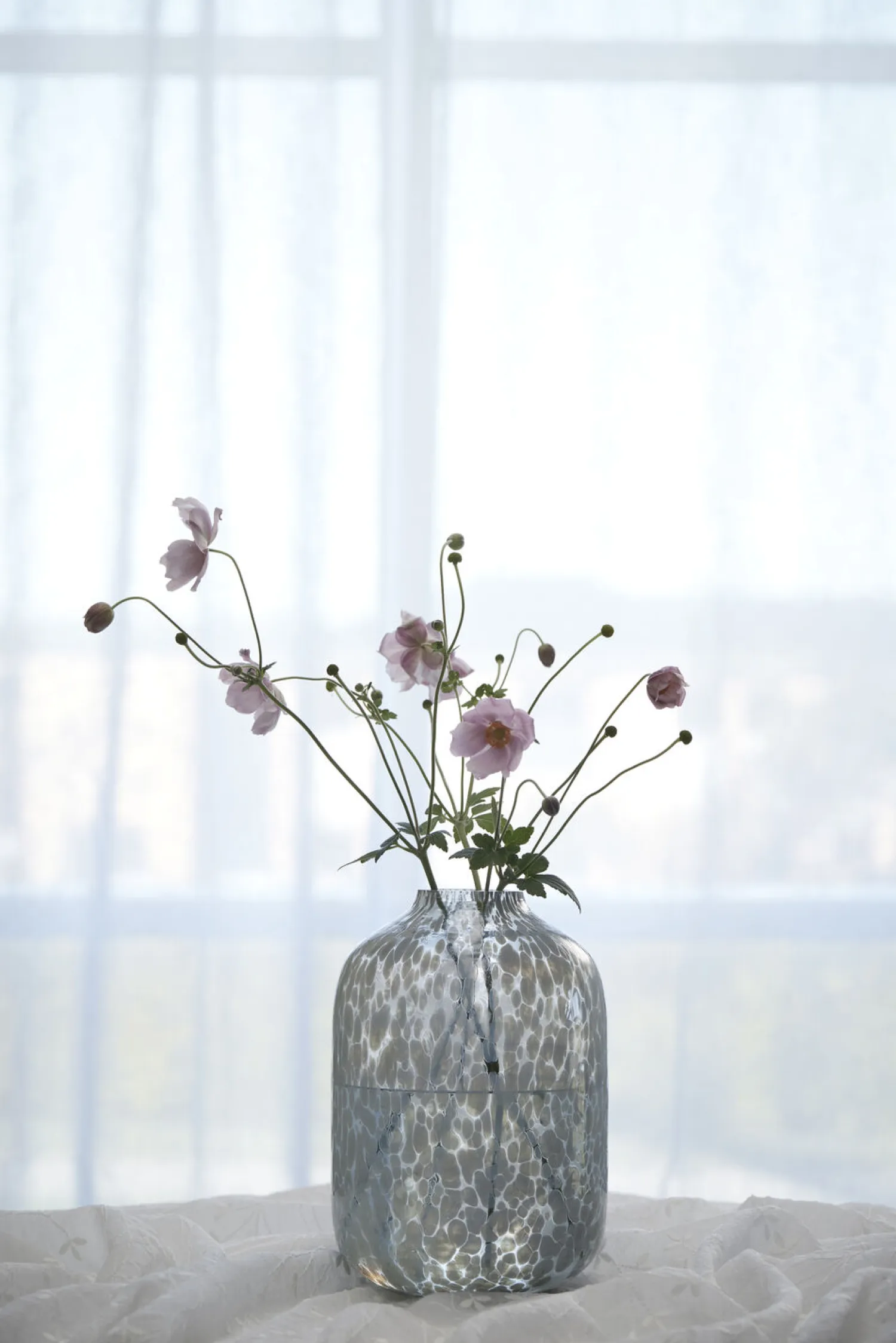 - Petrine gardinfag 220x140 cm. hvid*Lene Bjerre New